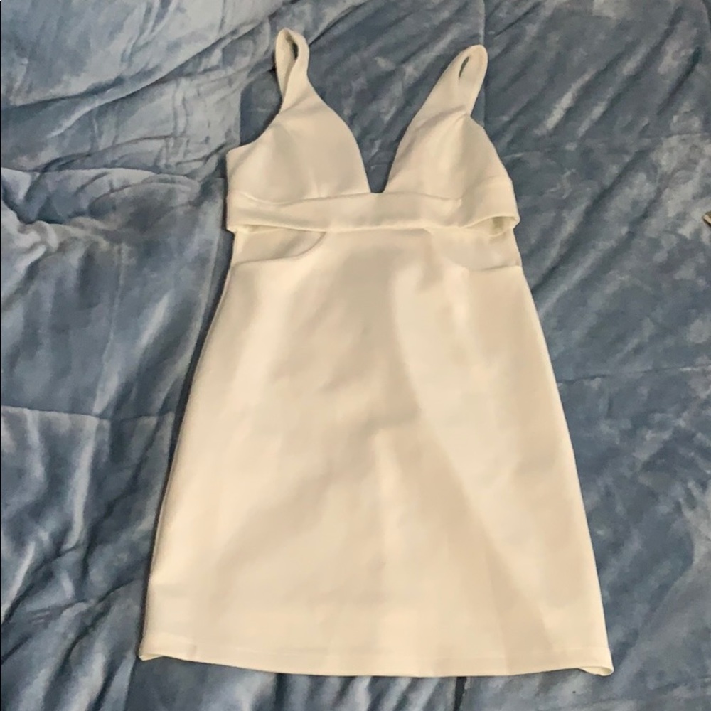 White mini dress